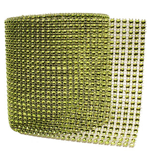 4.75" x 10 Yards Apple Green Diamond Mesh Wrap Roll, PNT24-AGRN, UPC: 047182633572