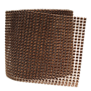 4.75" x 10 Yards Brown Diamond Mesh Wrap Roll, PNT24-BRN, UPC: 047182633626