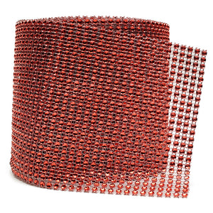 4.75" x 10 Yards Red Diamond Mesh Wrap Roll, PNT24-RED, UPC: 047182633763